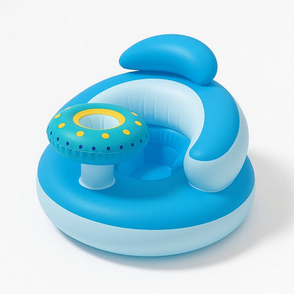 Fauteuil Bébé Gonflable avec Support Biberon – Pour Apprendre à S’asseoir en S’amusant