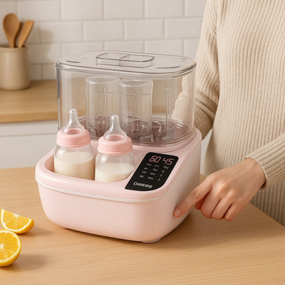 Ce sterilisateur a double fonction, il ous permettra de stérilisé vos biberons, mais aussi de chauffer vos biberons quand le besoin s’impose. Il est compact et conçu pour une utilisation simple et efficace, vous pouvez controlez le temps de chauffe et même la temperature du lait des biberons que vous souhaitez, mybabyplace vous recommande cet achat
#chauffe-biberon #chauffe_biberon #sterilisateurbiberon #sterilisation #sterilisateur #bebe #baby #babyshop #shopping #boutiquebebe #mybabyplace.com #mybabyplace